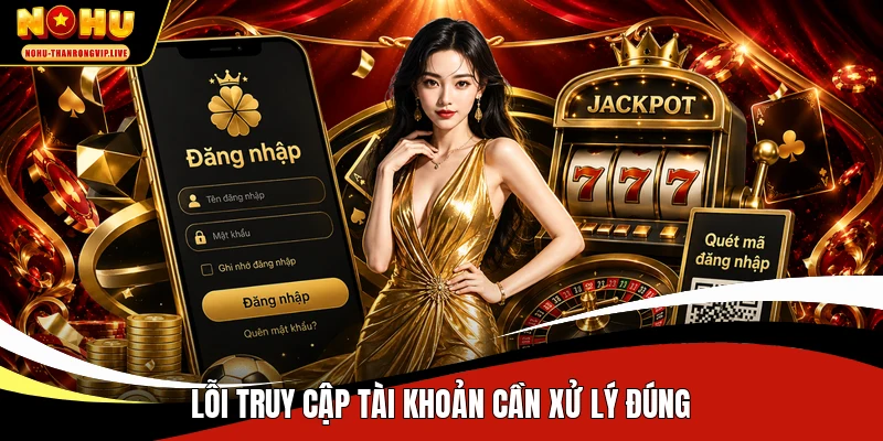 Lỗi truy cập tài khoản cần xử lý đúng